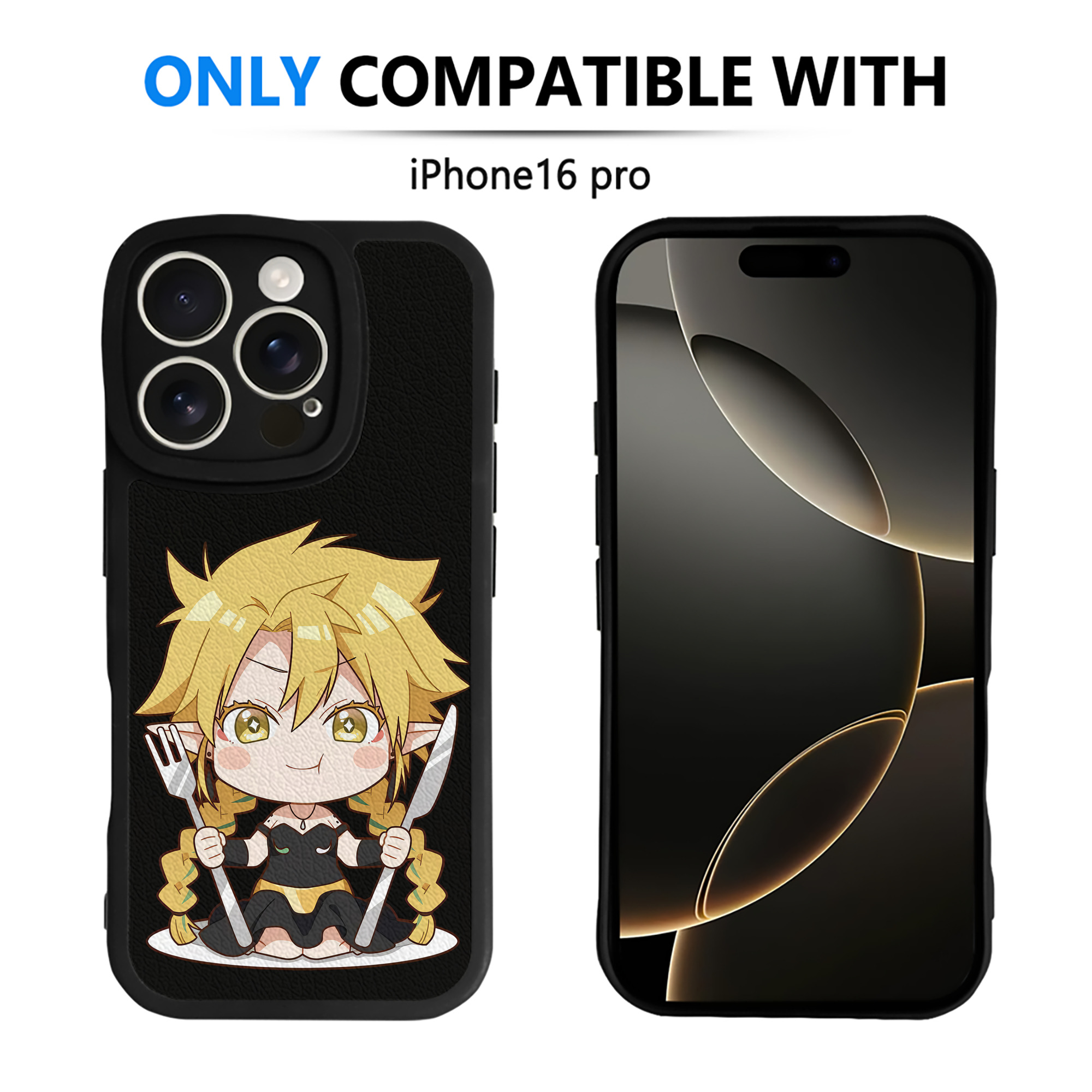 （画像用） 転スラ Regarding Reincarnated to Slime 【iPhone 16シリーズ対応】シリコンスマホケース（レザー調） 材質：シリコン